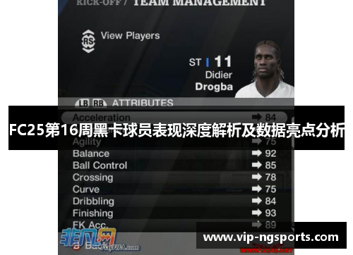 FC25第16周黑卡球员表现深度解析及数据亮点分析
